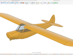 Piper PA-18 Model CAD Snapshots